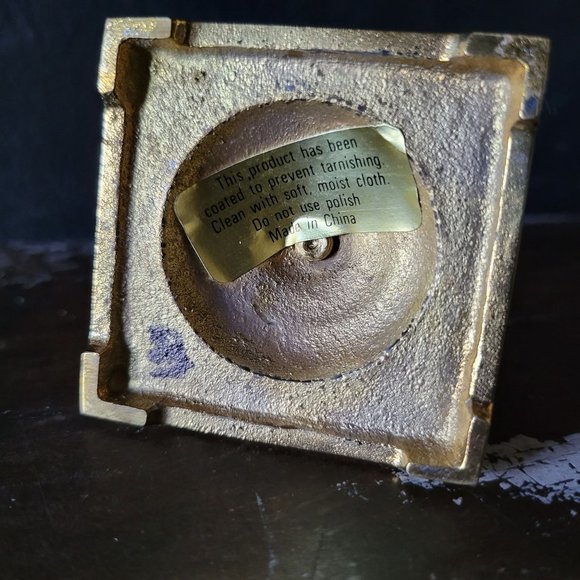 Pair of Partylite Copley Candle Holders, Small Brass Candle Holders Pedestal Bas - Picture 6 of 6